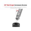 3/8 Inch Drive x 3/16 Inch Long Ball End Hex Bit Socket | SHB12803