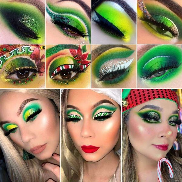 Green Eyeshadow Palette ,15 Colors eyeshadow Palette Sets.