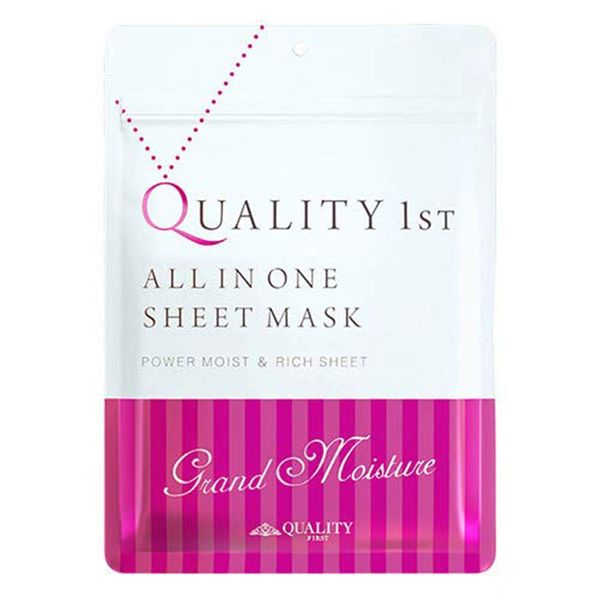 Quality First All in One Sheet Mask Grand Moist - 1box for 7pcs (Green Tea Set)