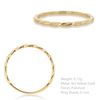 CARISSIMA Women's 9ct Yellow Gold Flat Twist Band Stack Ring #L