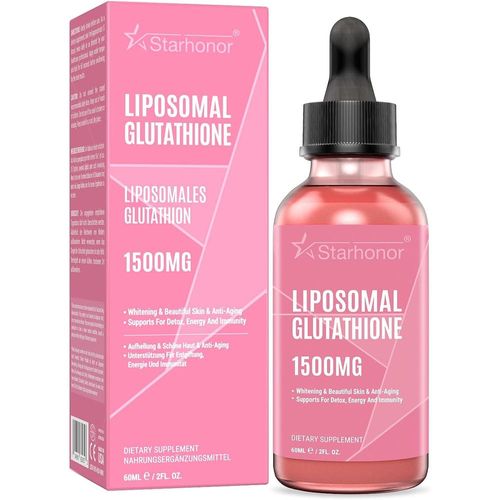 Wawa Market Starehonorr Liposomal Glutathione 1500mg Liquid 60ml Antioxidant Immune System Skin Aging Health Care 1 Pack, 3 Packs