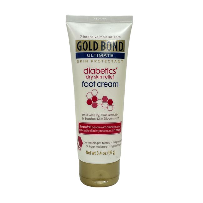 Gold Bond Ultimate Diabetics Dry Skin Relief Foot Cream (3.4oz/96g) NEW