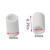 PZRT 6x4x10mm Ceramic Insulation Tube Twin Bore for Heating Element, White