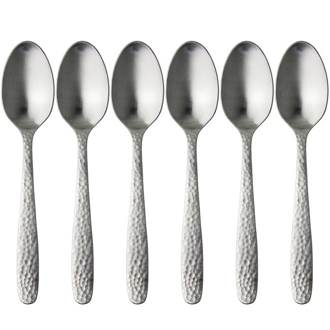 Nagao Hammered Sound Teaspoon, Set of 6, Stainless Steel, Made in Japan