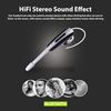 Tek Styz Headset Compatible with BLU Studio 7.0 II in Ear Wireless Bluetooth Noise Canceling Earpiece (Black/Silver)