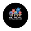 Artificial Intelligence | Robots | Computer Science AI PopSockets Swappable PopGrip