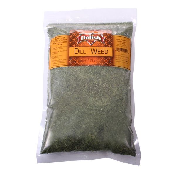 Dried Dill Weed by Its Delish, 1 lb (16 Oz) Bulk Bag, Premium All Natural Fresh Dry Dill Spice Herb to Season Soups, Fish, Chicken, Salad Dressing, Dips - Gourmet Kosher Spices Seasoning and Herbs