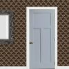 MyTinyWorld Dolls House Miniature Brown Classic Wallpaper Design