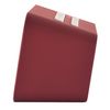 Acctim 15864 Alta red alarm clock with indoor temperature