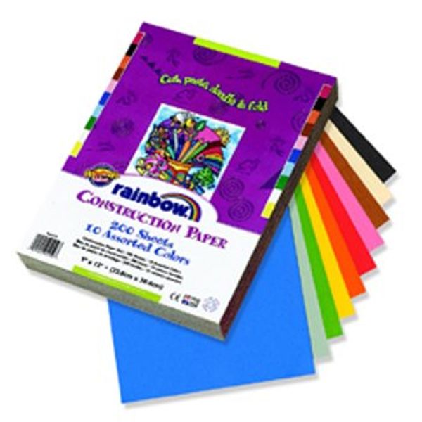 Construction Paper Assorted 9x12 Arts & Crafts 200 Sht Paper Pac94450 Pacon Corporation