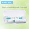 2 Pcs Electric Toothbrush Travel Case, Portable Travel Toothbrush Holder for Oral-B Pro and Other Electric Toothbrush Set by Hovesty (Blue&White)