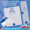 Lola Rola Sticky Mop Refills | Traps Dirt, Dust, and Hair | Pet Hair Remover & Cleaner | Giant Adhesive Roller | 30 Large Adhesive Floor & Carpet Cleaner Roller Mop Perforated Sheets | 1 Pack