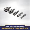 IRWIN Metal Countersink Drill Bit Set, 5 Piece, 1877793