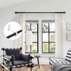 Kowibcl Curtain Brackets, 2 Pcs Ceiling & Wall Mount, White