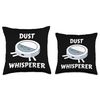Dust Whisperer Robot Vacuum Cleaner Robot Vacuum Cleaner Throw Pillow