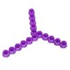 Tattoo Ink Cups Honeycomb Shape for Tattooing, Multiple Color Pigment Holder Cups Caps for Tattoo Artists, Bag of 200(Purple)