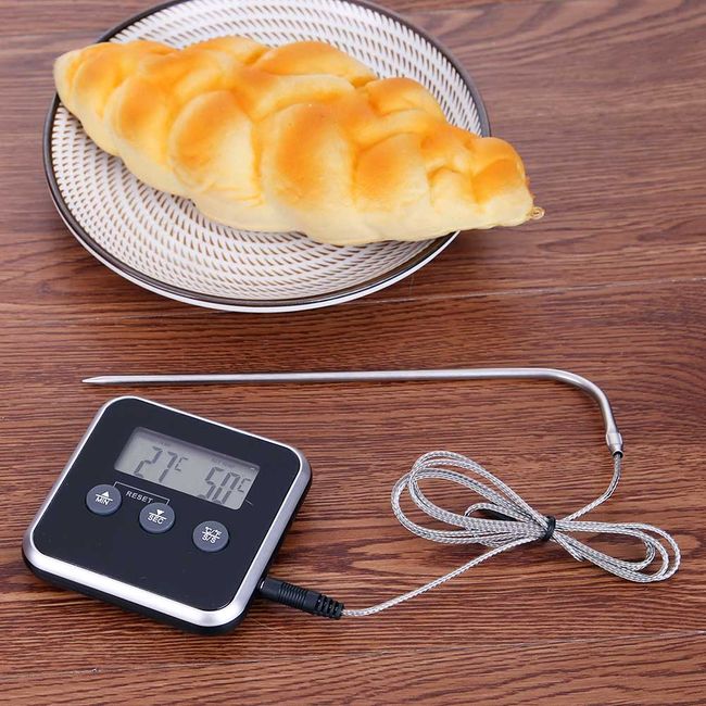 Digital Kitchen Timer with Meat Thermometer Probe - Eddingtons