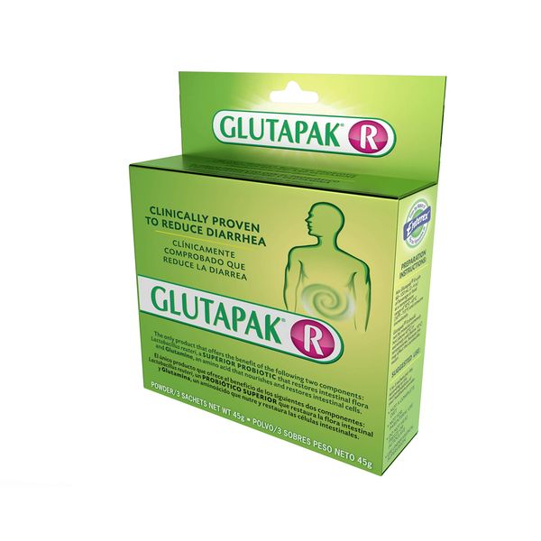 Glutapak R Superior Probiotic Lactobacillus Reuteri and Glutamine, 3 Packets, 15g Per Packet