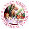 CafePress ALICE MAD HATTER Unbirth Sticker (Rectangle 50 pk)