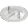 Kerbl Melkeimerdeckel flach 13x17mm transparent, 2 Stutzen