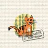 Mouseloft Mini Cross Stitch Kit - Tiger, At the Zoo Collection