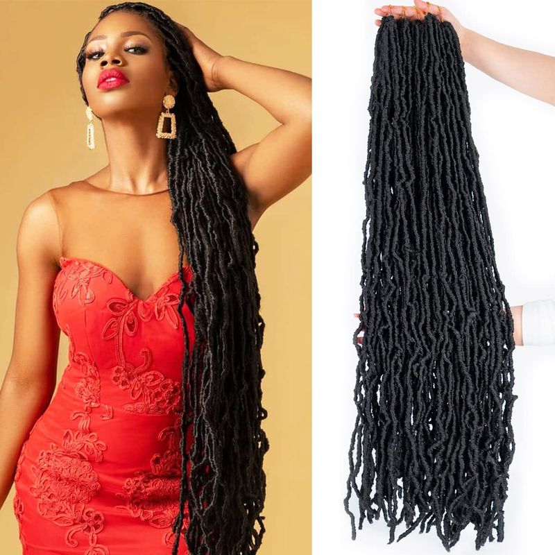 36 Inch New Soft Locs Crochet Hair Faux Locs Crochet Braids Hair 6 ...