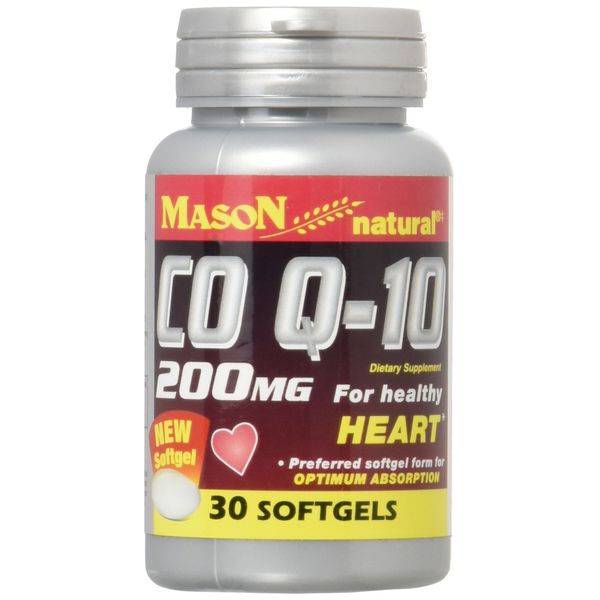 Mason Vitamins Q-10 Co-Enzyme Softgels, 200 mg, 30 Count