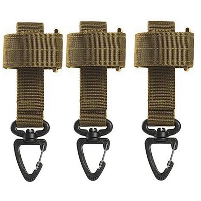 3pcs Hanging Bottle Buckle Clip Carabiner,outdoor Portable Water Bottle  Ring Holder Keychain Belt Webbing Strap For Outdoor Camping Hiking