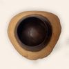 VIE Coconut Bowl Natural Round with Outer Shell Large 22-25 cm Outer Diameter