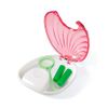 JMU Retainer Case, Pink Press-to-Open Retainer Case, Orthodontic Dental Mouthguard Container Denture Case
