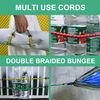 Basic Bungee Strap 12 Bungee Cords with Hooks, Elastic Straps UV-Resistant for Securing Gardening, Tent,Luggage
