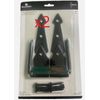 GATE HINGE (2-PACK) 8" Decorative Garden Screw Hook & Strap Heavy Duty