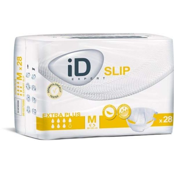 Adult Diaper - ID Expert Slip Extra Plus - Size Medium - (28 Pack).