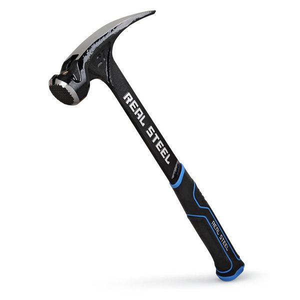 Real Steel 21 Oz One Piece Forged Milled Face Framing Hammer with Rip Claw 0517