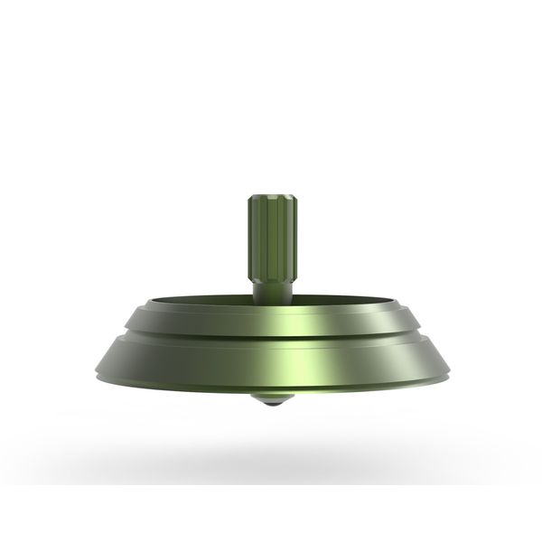 LOS ALAMOS | Metal Spinning Top | Aluminum Green Flash