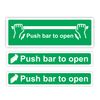 3-Pack Push Bar To Open Sign