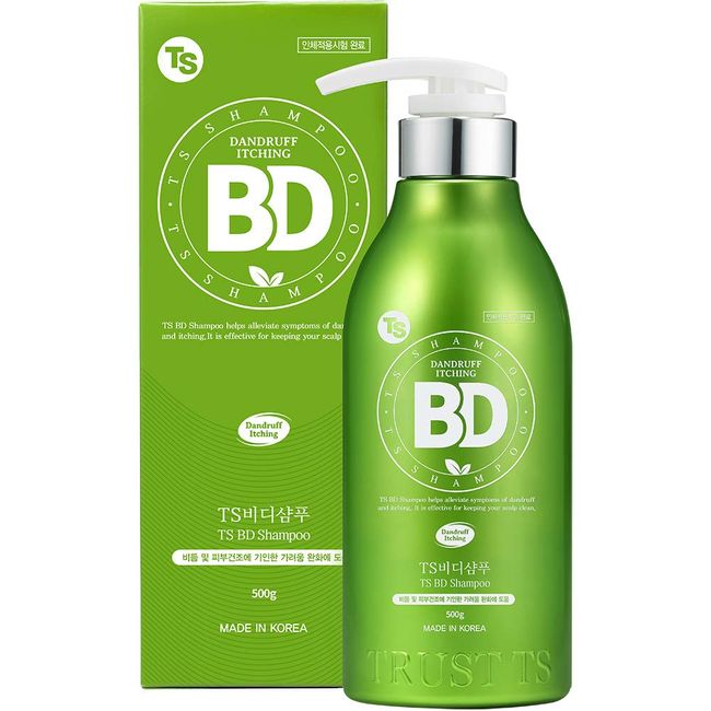 TS BD Shampoo for Dandruff & Itchy Scalp (16.9 Fl Oz) | Treatment for Itchy and Dry Hair | Biotin & Natural Ingredients | Dandruff Shampoo