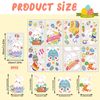 CHIHOLEN Easter Window Stickers,9 Sheets Easter Window Decoration,Double Sides Easter Window Stickers with Eggs Bunny Rabbit for Windows Easter Party Decor(A)
