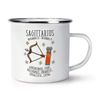 Sagittarius Horoscope Retro Enamel Mug Cup