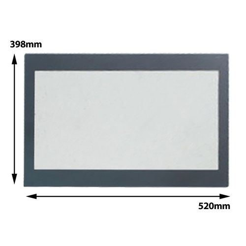 SPARES2GO Main Door Inner Glass Panel for Howdens/Lamona Oven (520mm X 398mm)