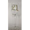 Happy Birthday 21st wine glass.