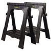 31 In. H Plastic Folding Sawhorse (2 Pack)