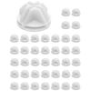 QWORK® 40Pcs wire storage connectors C&C Grid Connectors Clips Modular Storage Cubes Interlocking Buckle White