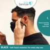 Simply Sanitize Reusable Fabric Black Face Mask, NM001