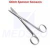 Surgical Hook Shape Spencer Stitch Scissors Suture Removal Medical Shears CE