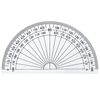 Plastic Protractor for Angle Measurement Student Math 180 Degrees, 4 Inches, Clear, 10 Pack