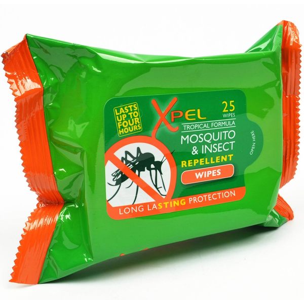Xpel Mosquito & Insect Repellent Wipes 25pack