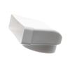 220x55mm- Ø 100mm Flat Rectangular to Round Ducting Adapter - 90° Duct Connector