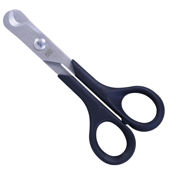 ALLEX Black Scissors All Purpose Sharp Japanese Stainless Steel Blade,  Non-Sticking Fluorine Coating Blade for Adhesive Tape, Made in JAPAN