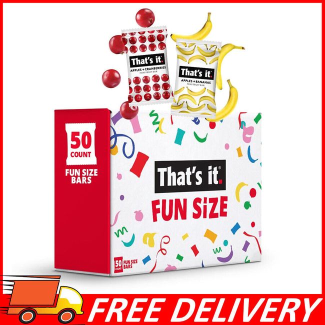 That’s It. Fun Size Fruit Bars Variety Pack (50 Pieces, 10g Each) Kosher Non-GMO